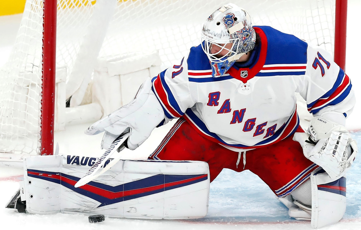 Rangers backup goalie Keith Kinkaid shuts down Bruins