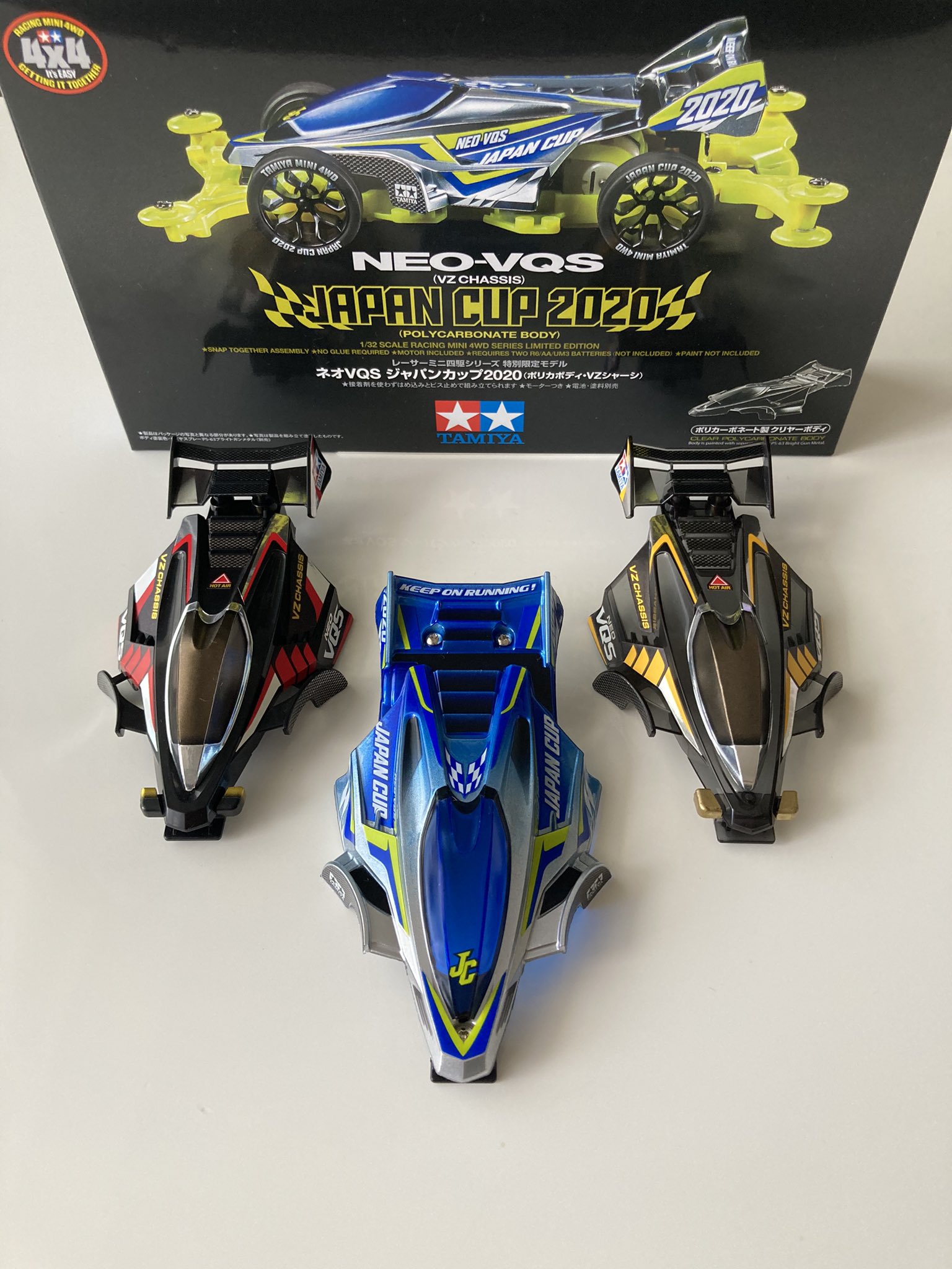タミヤ NEO-VQS JAPAN CUP 2020 3個セット タミヤ ミニ四駆限定販売商品