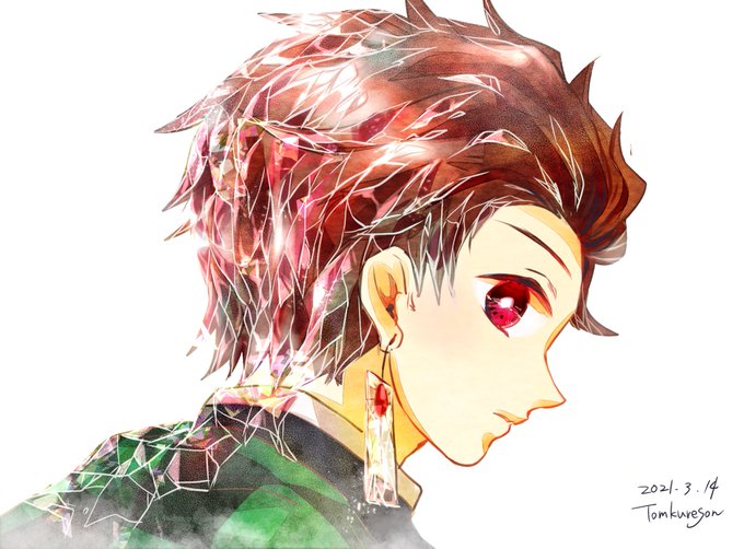 とむくれそん@10月末ネップリ予定さんがTwitterに投稿した竈門炭治郎(鬼滅の刃)のイラスト。