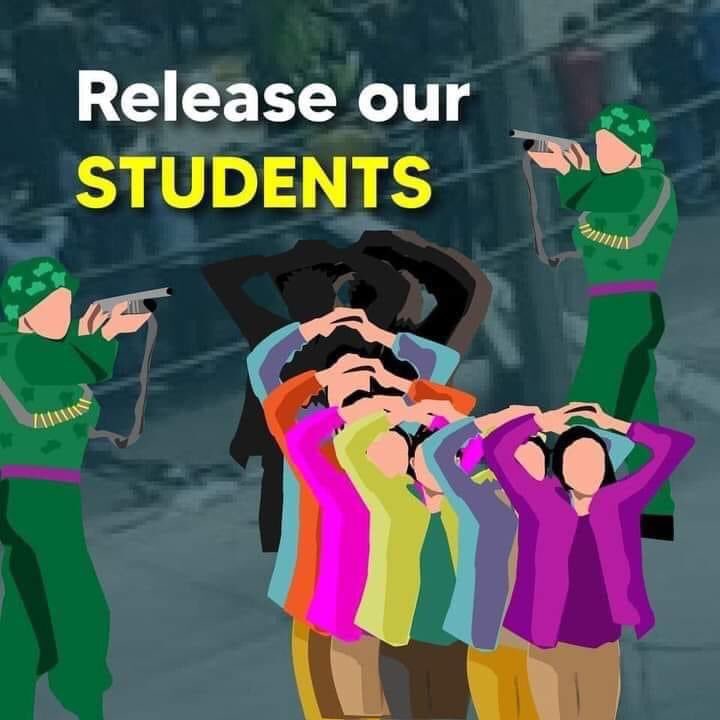 More than 400 students from different universities, including Yangon university, have been detained since 3rd March, 2021. The students have been detained without reasonable ground. Free our students. #WhatsHappeningInMyanmar