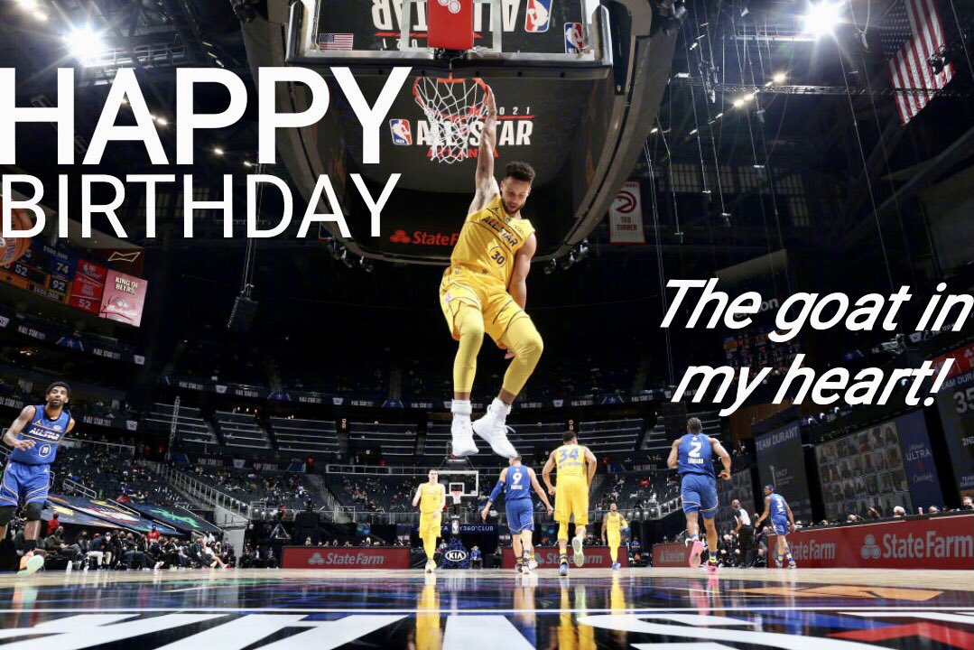 Happy birthday to the goat in my heart,Stephen Curry! 