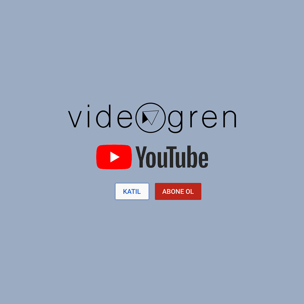 VİDEOGREN YOUTUBE KATIL ÜYELİĞİ BAŞLADI !!!
Mart 2020'den bugüne Videogren Youtube kanalında canlı yayınlar, video programlarıyla birlikteyiz. Daha iyi, daha güzeli daha verimli bir Youtube Kanalı için desteklerinizi bekliyoruz...
youtube.com/c/VideOgrencom