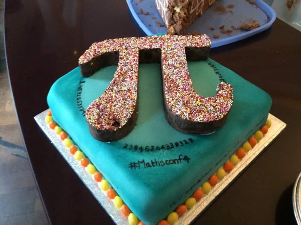 mrsdenyer's tweet photo. #mathsconf4 a little bit of pi and Hannah's sweets! https://t.co/HafEVBCbKQ