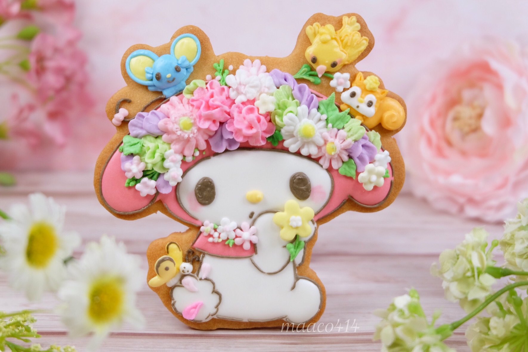 ピンククッキーちゃん ピンクのクッキー可愛すぎた🎀🎟️‎🌷💗🦩