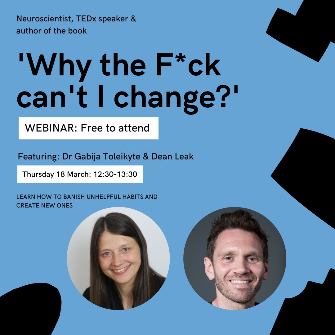 djlpsych's tweet photo. The neuroscience behind building good habits and why we can't stick to them. 
Join this webinar with @supergcoaching and me this Thursday @ 12:30. Stack lunch with learning something new :) Free to attend. 
https://t.co/CeEI9RbAcm https://t.co/87lfJJlXqa