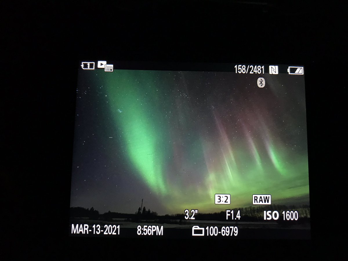 PennerCory's tweet image. What a fantastic show this evening!!! #Aurora #backofcamera #mbstorm