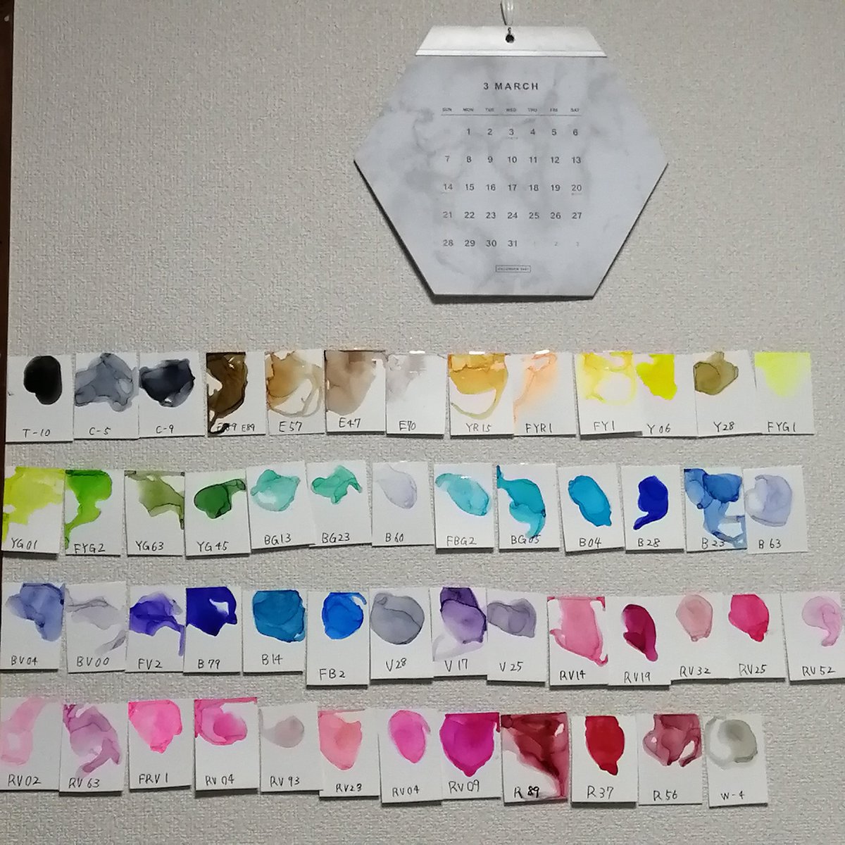 Kupi カラーチャート作りました アルコールインクアート Alcoholinkart コピック T Co 0hgy7sl2gp Twitter