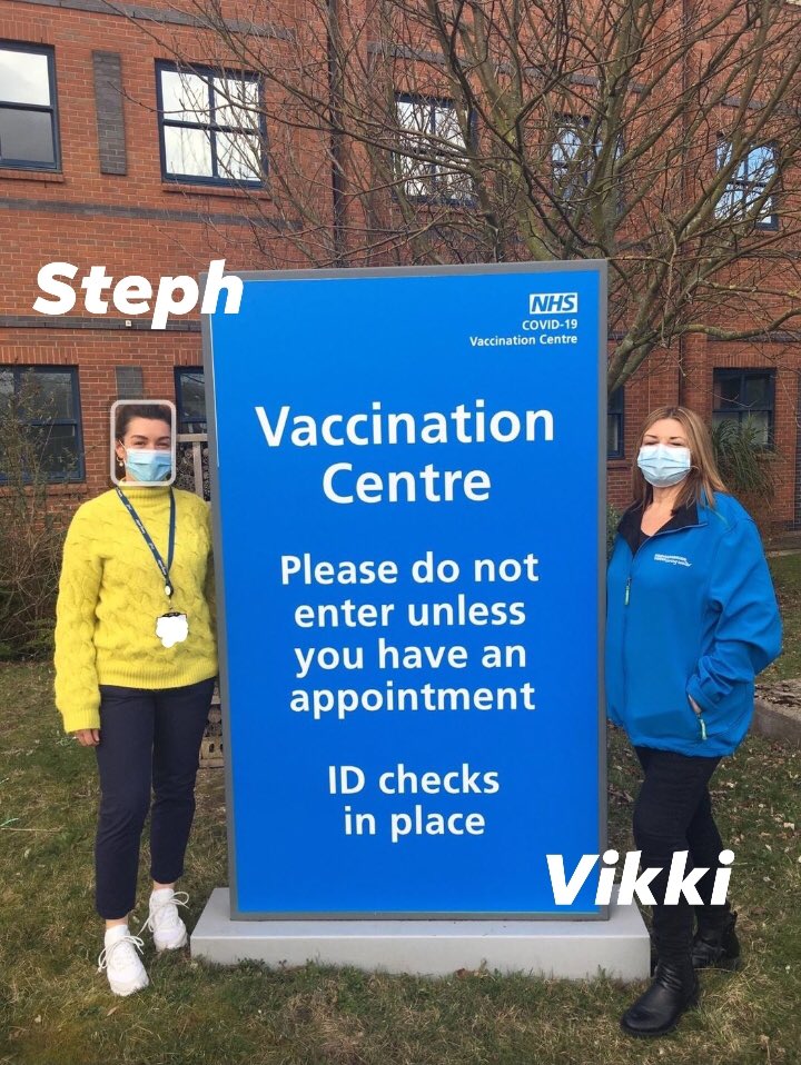 Say hello to our Steph &amp; Vikki, who are helping out at the Arnison Centre Vaccination Centre!👋🏻
 
They wanted to volunteer for the NHS, through our employee volunteering programme, to help support the vaccine rollout.
 
We’re so PROUD of you &amp; the rest of the volunteer team! 👏🏻💙