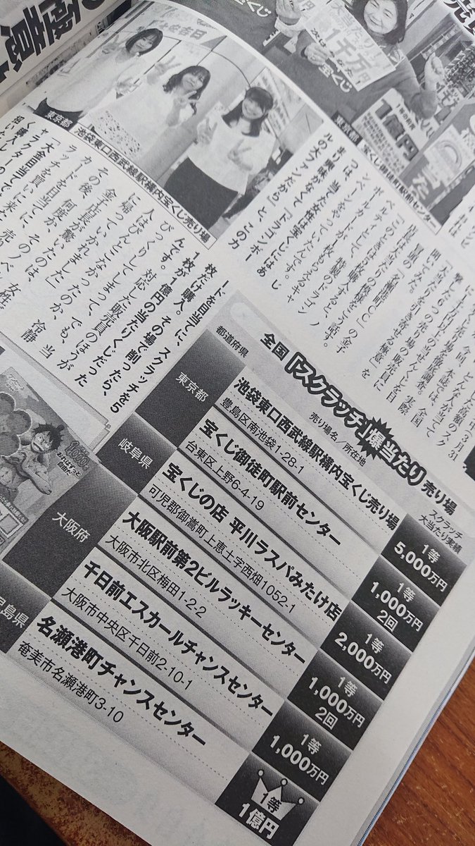 池袋東口西武線駅構内宝くじ売り場 こんにちは スクラッチ爆当たり売り場です ありがとう女性自身さん 年 サマージャンボ１等出ました サマージャンボ２年連続１等出ました 池袋 宝くじ