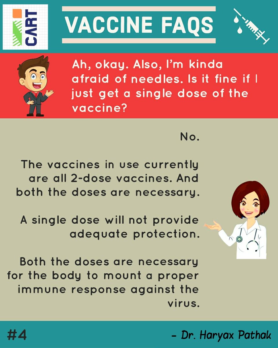  #COVID19 VACCINE FAQs.This is an attempt from me with the team at  @icart_india and  @giridar100 to answer the major queries and doubts anyone may have regarding the COVID-19 vaccines in India.You can download the pdf from here:  https://drive.google.com/file/d/1o6K10JGIseOWpqhd9CSEtY5yNLrzqnvt/view?usp=drivesdkDo read and share.1/6