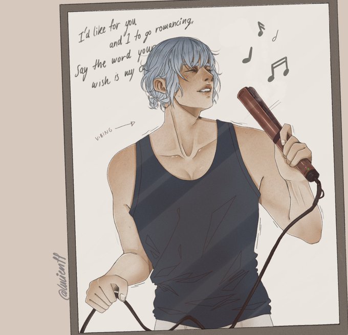 Hey @UzumakiUsagi26 you're my giftee for #togwhiteturtles_ge!
You requested singing Khun and so I answered (with a little bit of extra Bam as well) :-)

Hope you like it! #khunbam #bamkhun 