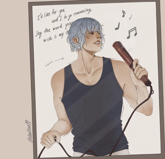 Hey @UzumakiUsagi26 you're my giftee for #togwhiteturtles_ge!
You requested singing Khun and so I answered (with a little bit of extra Bam as well) :-)

Hope you like it! #khunbam #bamkhun 