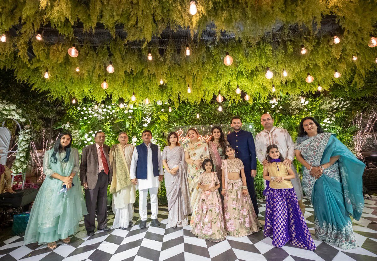 yadavakhilesh's tweet photo. Congratulations Aarti and Sonjoy on your engagement. May you both be blessed with lifelong happiness and health. https://t.co/C6f6iN2eqf