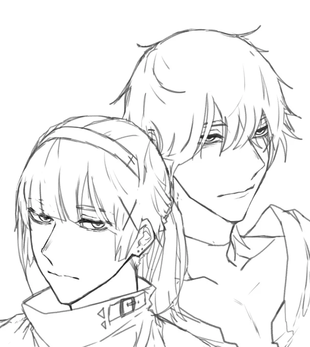載せれるものがないので線画を投下。塗りの練習にでもお使いください。 #イラスト 