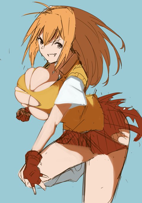 おっぱいの破れだけで何回描き直すことか… 