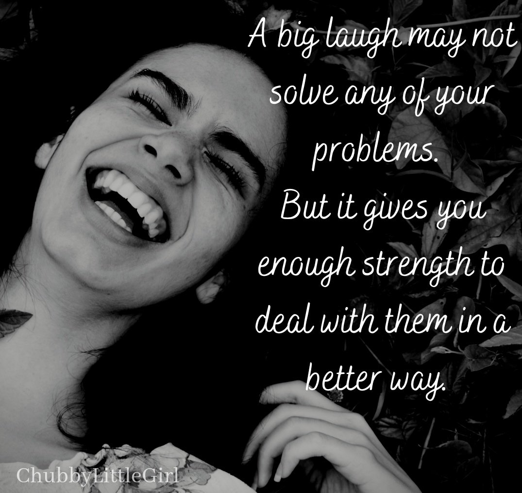 ChubbyLittleGi2's tweet photo. A big laugh is the biggest weapon against your problems ✌️

#laugh #selflove #sundayvibes #SundayMotivation #SundayThoughts #quotes #InspirationalQuotes https://t.co/yCRu8nMTyX