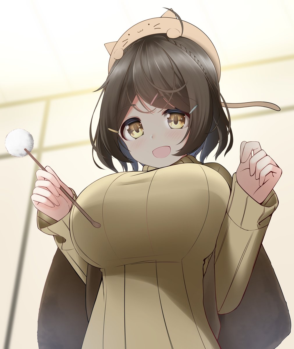 「「膝枕で耳かきそんなにきもちいいんですか?」
#あおいのえ 」|ネコばかのイラスト