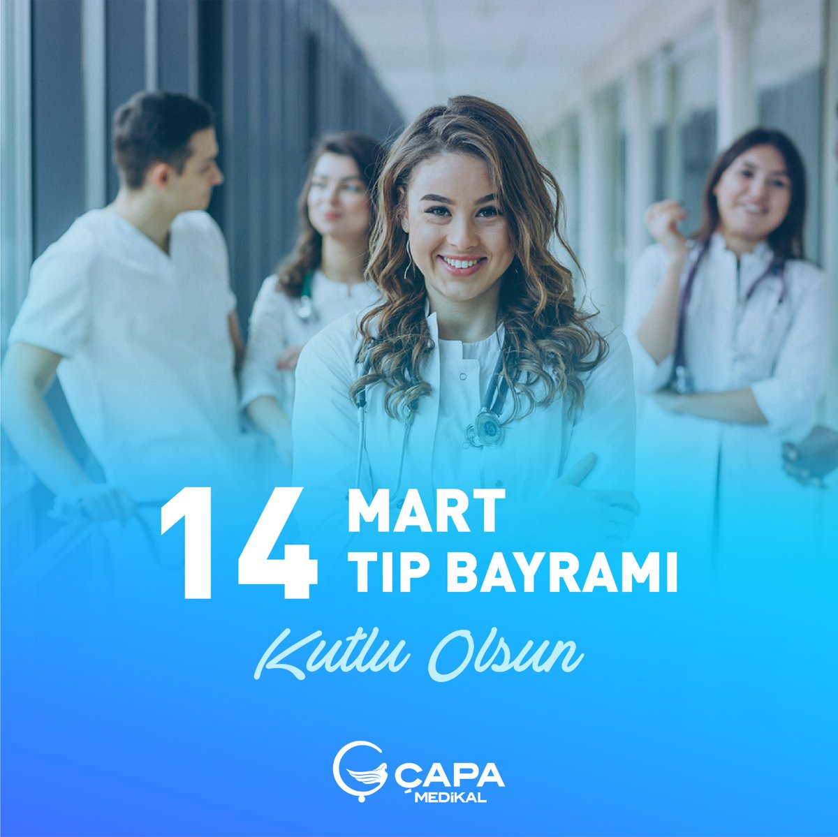 İçinden geçtiğimiz bu zorlu günler dahil olmak üzere gösterdikleri fedakarlıklarla sağlıklı bir geleceğe ışık tutan tüm sağlık çalışanlarımızın 14 Mart Tıp Bayramı kutlu olsun.
#14MartTıpBayramı 
#14MartTıpBayramıKutluOlsun