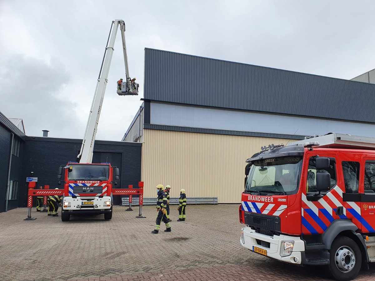 Melding brandweer Lorentzstraat Sneek