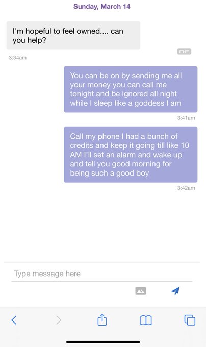 I won&rsquo;t be taking normal sessions just ignoring while I sleep- course I&rsquo;ll let you know how worthless<a href="/tag/femdom"class="tags"><span>#femdom</span></a><a href="/tag/findom"class="tags"><span>#findom</span></a><a href="/tag/paypig"class="tags"><span>#paypig</span></a><a href="/tag/loserfunded"class="tags"><span>#loserfunded</span></a><a href="/tag/ignores"class="tags"><span>#ignores</span></a>