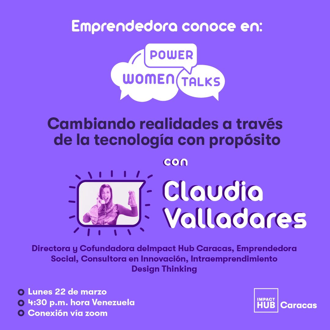 ImpactHubCcs's tweet image. Te esperamos!⁣⁣⁣⁣⁣
📅Lunes 22 de marzo
⌚04:30 p.m.⁣⁣⁣⁣⁣ hora Venezuela
📍Conexión vía Zoom⁣⁣⁣⁣⁣
🎫Regístrate gratis en el link caracas.impacthub.net/proximos-event…
