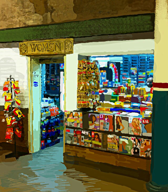 MarkCastator's tweet image. The Subway Gas Station. There’s everything you need for the ride of your life. #digitalart #nft