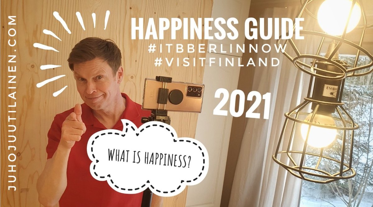 As a official Happiness Guide of Finland, I often tell the international press these top 5 reasons for Finnish happiness:
☀️ Common trust
☀️ Basic security
☀️ Normal to be quiet &amp; alone
☀️ Close relationship with nature
☀️ Sauna
#itbberlinnow #happiness #visitfinland #rentafinn