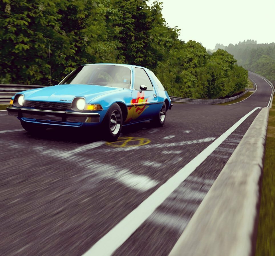 jonathanhoey_81's tweet photo. I made the Mirthmobile in Forza 7. #mirthmobile #waynesworld #amcpacer #forzamotorsport7 #nürburgring #nordschleife #flugplatz https://t.co/kLXhdDVMI4 https://t.co/fy1DuzKkuc