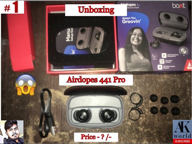 AKWORLD20's tweet photo. boAt Airdopes 441 Pro True Wireless Earbuds Unboxing ,  Mic Test | Review | boAt airdopes 441 pro | https://t.co/hax4QnjuQc #boAt #boAtGiveaway #boatairdopes441pro https://t.co/icqM6ZG8GJ