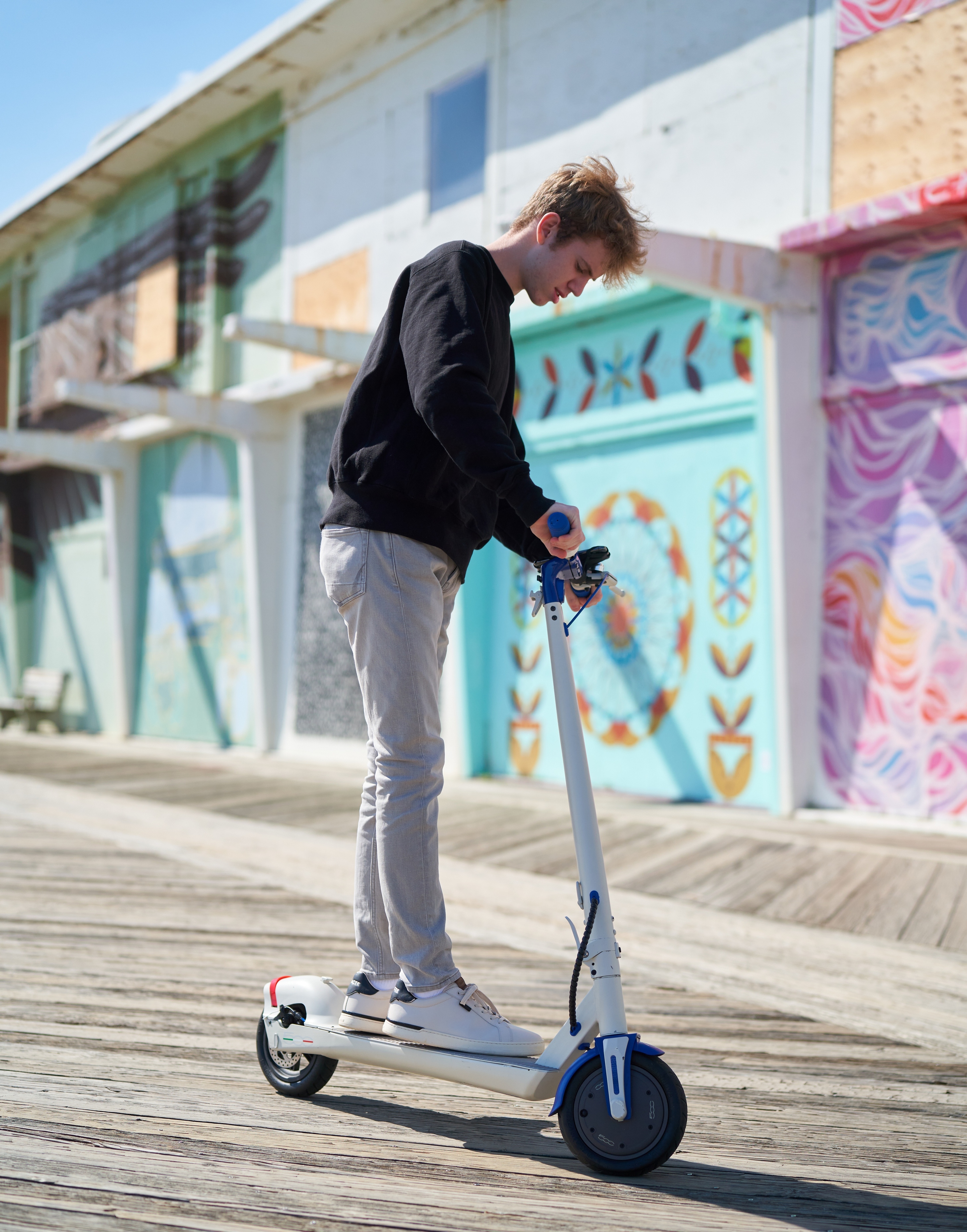 FIAT Scooter US on Twitter: Fiat Electric Scooter built with secure, strong 8.5” tires, front bar, electric hand break and rear disc brake for added security &amp; comfort. 🛴