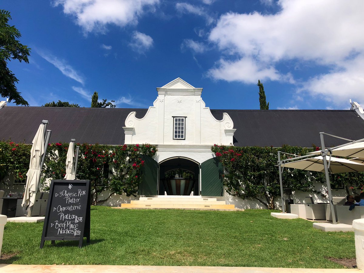 Winemag's tweet photo. It’s been a while since we’ve ventured to @peterfalkewines and we were reminded of their great offering: expansive lawns, delicious flatbreads, well crafted wine, friendly and informed service (which ends late on the weekends...) a real treat! #winelands #wineweekends https://t.co/0eml0kYu13