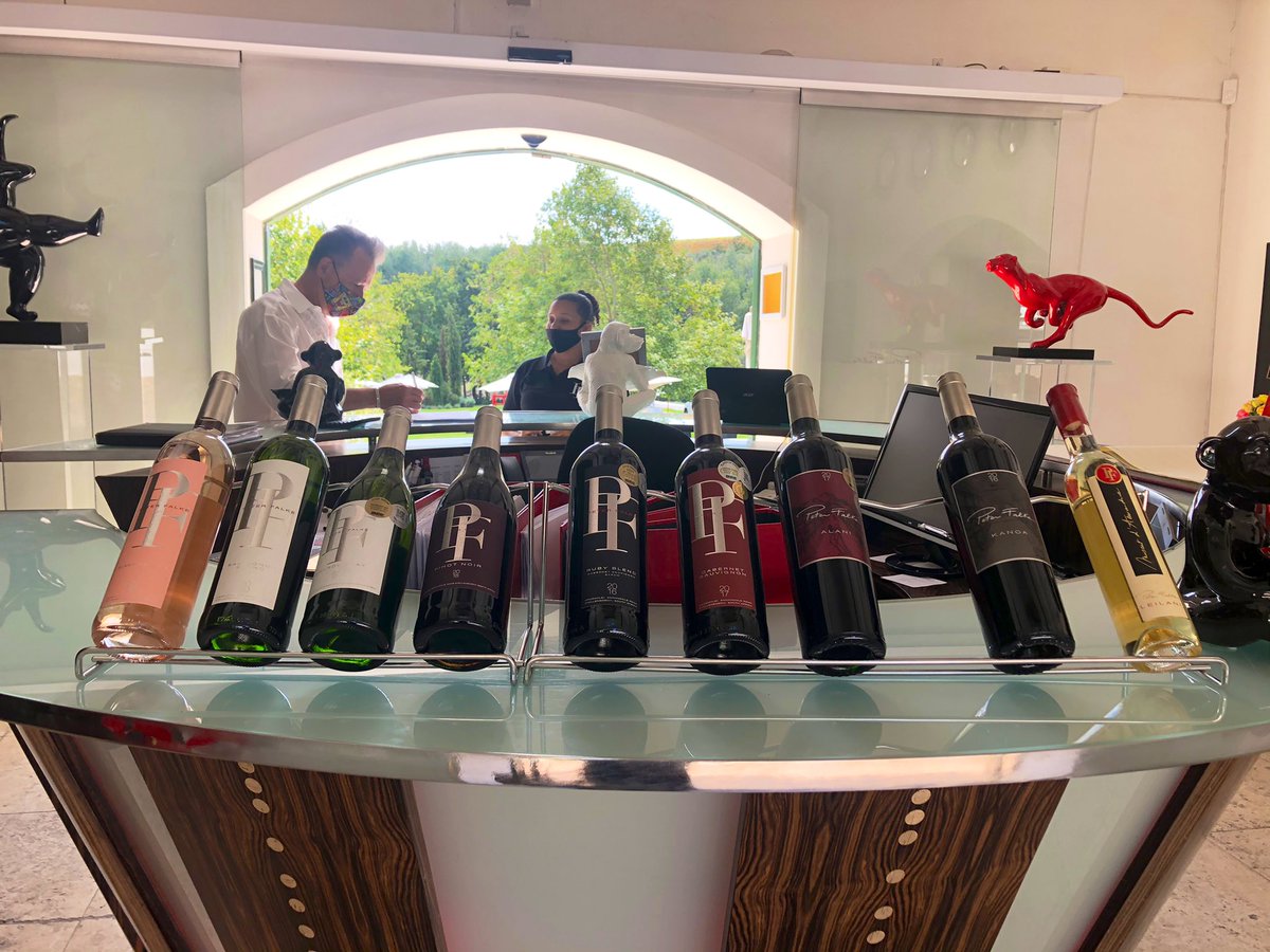 Winemag's tweet photo. It’s been a while since we’ve ventured to @peterfalkewines and we were reminded of their great offering: expansive lawns, delicious flatbreads, well crafted wine, friendly and informed service (which ends late on the weekends...) a real treat! #winelands #wineweekends https://t.co/0eml0kYu13