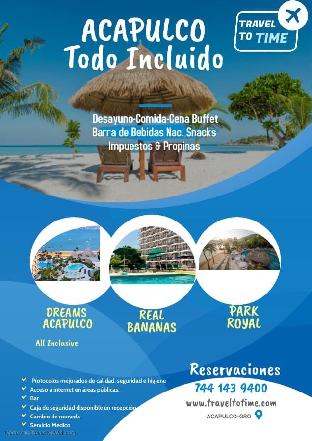 Reserva Tu Próxima Estancia en #Acapulco con el precio mas conveniente en #traveltotime ¡¡🧳👙🩲👓
 Encuentra la mayor variedad de hoteles #TodoIncluido en Acapulco.
Envíanos tu cotización al 📲 744 143 9400 o solo dale clic al enlace bit.ly/Hoteles-Todo-I…