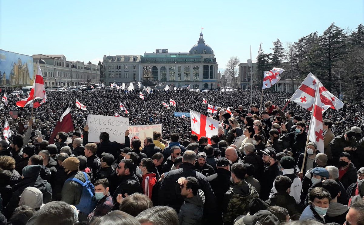 Georgia makes history again by having the largest #environmentalprotest against large dams to #SaveRioniRiver. 
#InternationalDayOfActionForRivers 
#DayofActionforRivers2021
#RiversUniteUs
#rightsofrivers