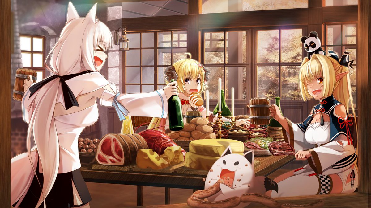 バカタレ共の食事会 ブブラは描いてみたかったんじゃー 絵フブキ しらぬえ 琥夢のイラスト バカタレ共の食事会 ブブラは描いてみたかったんじゃー 絵フブキ しらぬえ 琥夢のイラスト