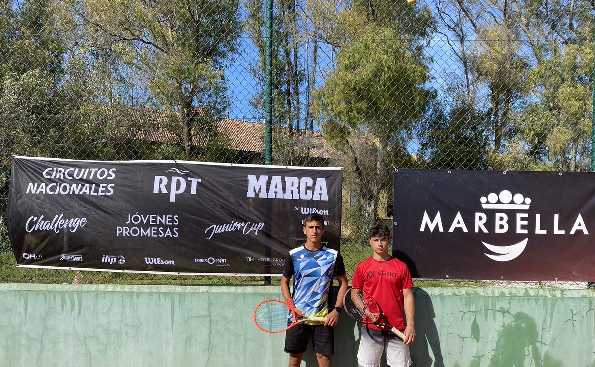 Final Masculina: Jordi Domenech gana a AlbertoGarcia (4) x 7/5 6/3 en Marbella <a href="/MonterosRacket/">Racket Los Monteros</a> <a href="/Del_DepMarbella/">Delegación de Deportes de Marbella</a> del 3° Circuito Nacional <a href="/MarcaTMF/">MARCA Polideportivo</a> <a href="/RPTtourbyMarca/">RPT Circuitos Nacionales MARCA</a> Junior Cup U18 by <a href="/WilsonTenisEsp/">Wilson Tenis España</a> <a href="/TennisPointES/">Tennis-Point</a> con apoyo <a href="/RFETenis/">Tenis España</a> <a href="/fattenis/">#TenisAndalucía</a> Enhorabuena 🎾