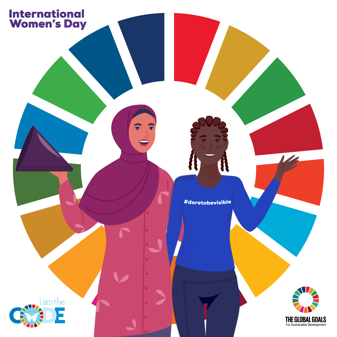 i_amthecode's tweet photo. "Women of the world want and deserve an equal future free from stigma, stereotypes and violence; a future that’s sustainable, peaceful, with equal rights and opportunities for all." We hope that you enjoyed all of our incredible guest speakers for #IWD2021❤️.
#DareToBeVisible https://t.co/752FT3ROVQ