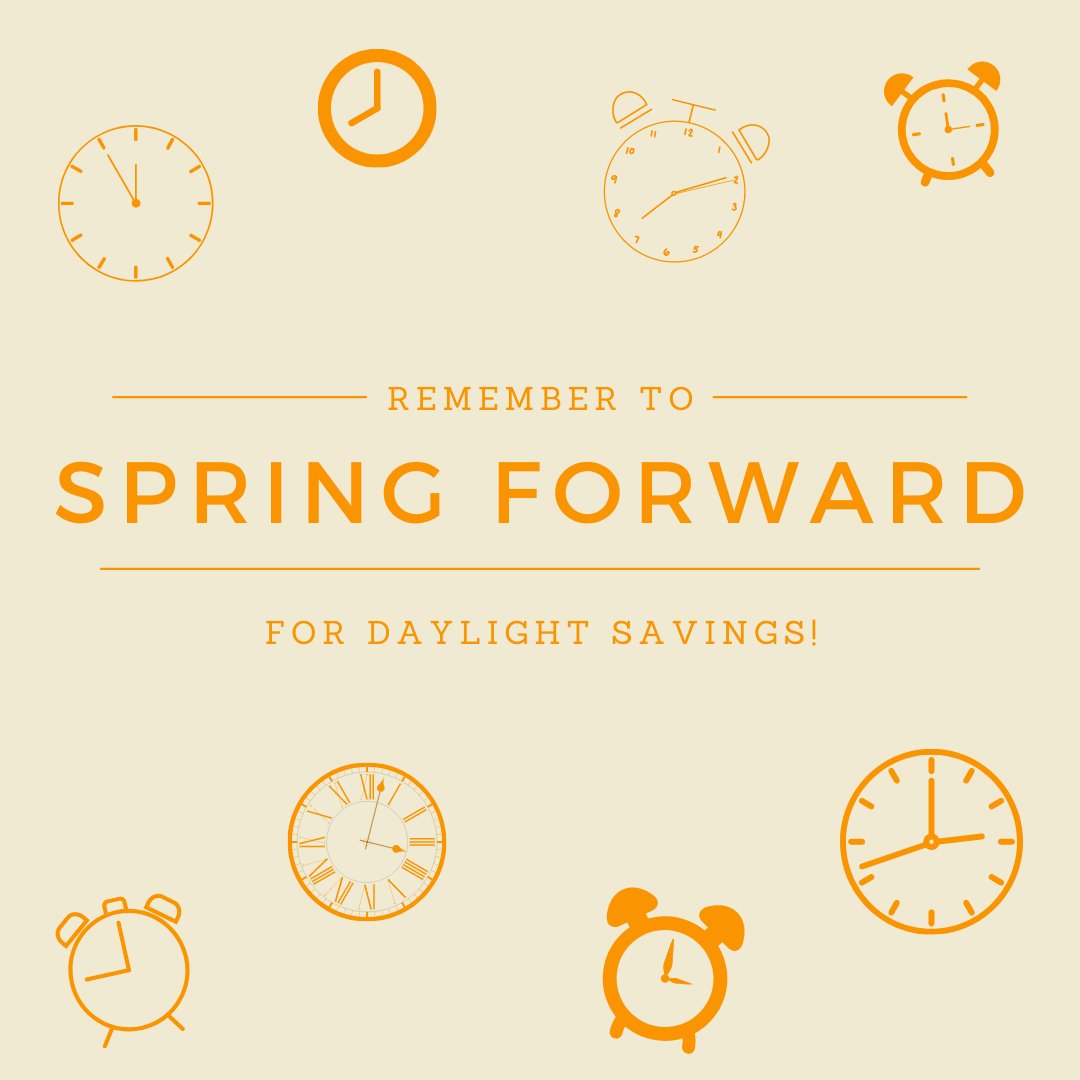 IWUcom's tweet image. Today is the beginning of daylight saving time! Did you remember to change your clock?

#iwucomm #daylightsaving #springforward