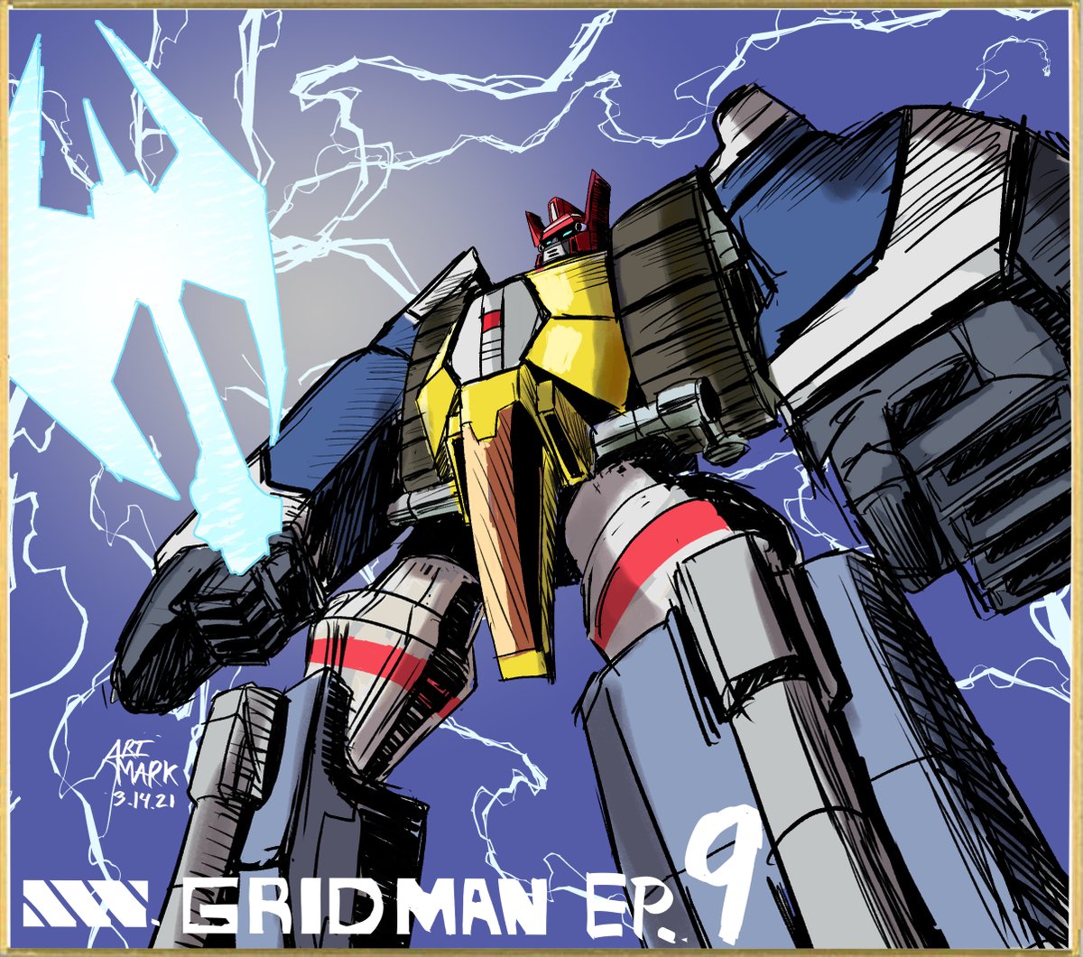 ArtMark88's tweet photo. Warm Up sketch
I forgot it was Day Lights Saving π
I hope everyone enjoyed SSSS.GRIDMAN episode 9 on Toonami/@adultswim
Please look forward to next week's episode.
#SSSS_GRIDMAN #Toonami #anime #StudioTrigger #SSSS_DYNAZENON #GRIDMAN #Trigger #SSSSGRIDMAN #POWEREDZENON https://t.co/EhSW4sxTAQ