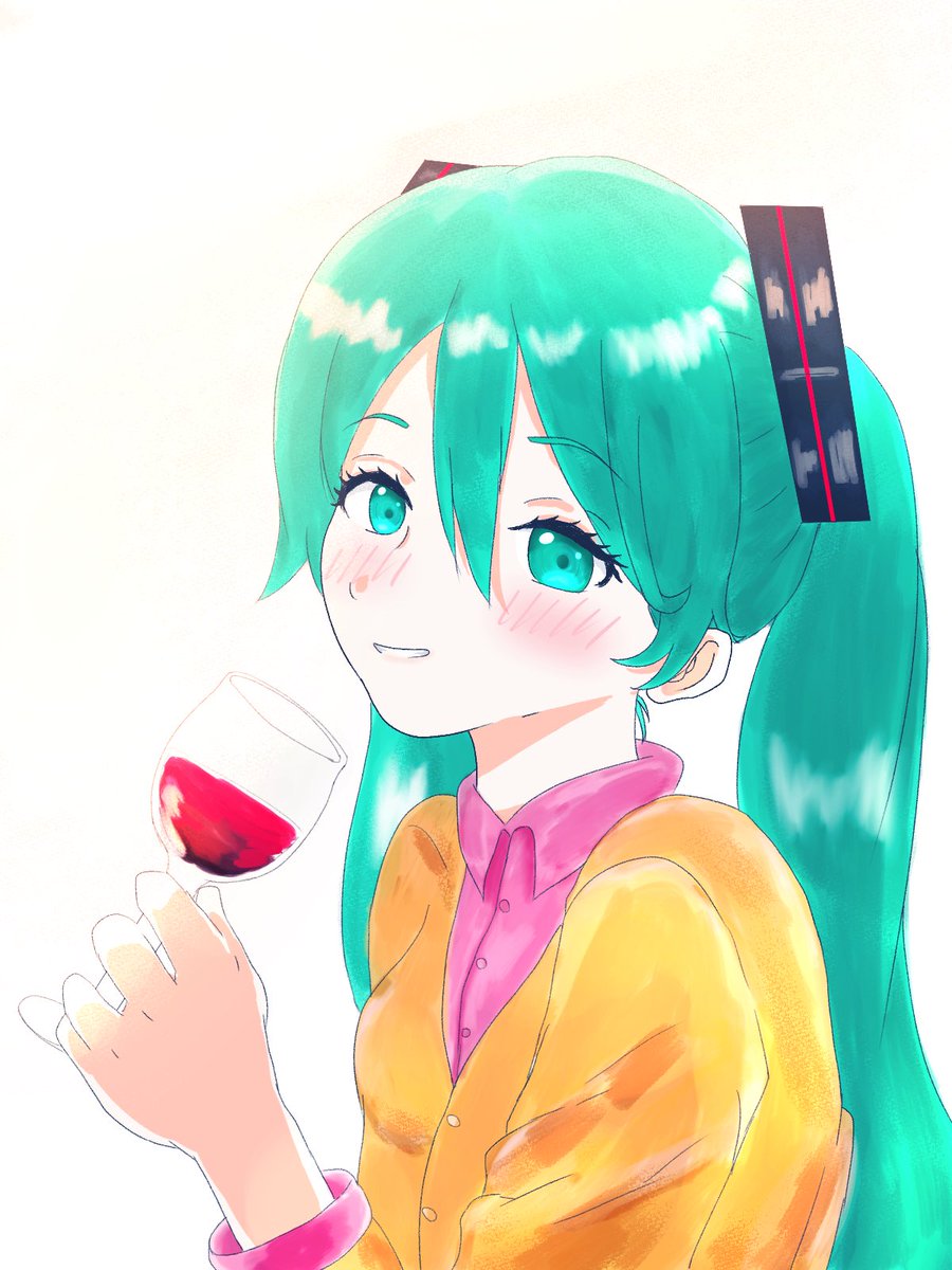 初音ミク「ミクさんとお酒飲みたい😋
#初音ミク 」|セイ@イラストとかとかのイラスト