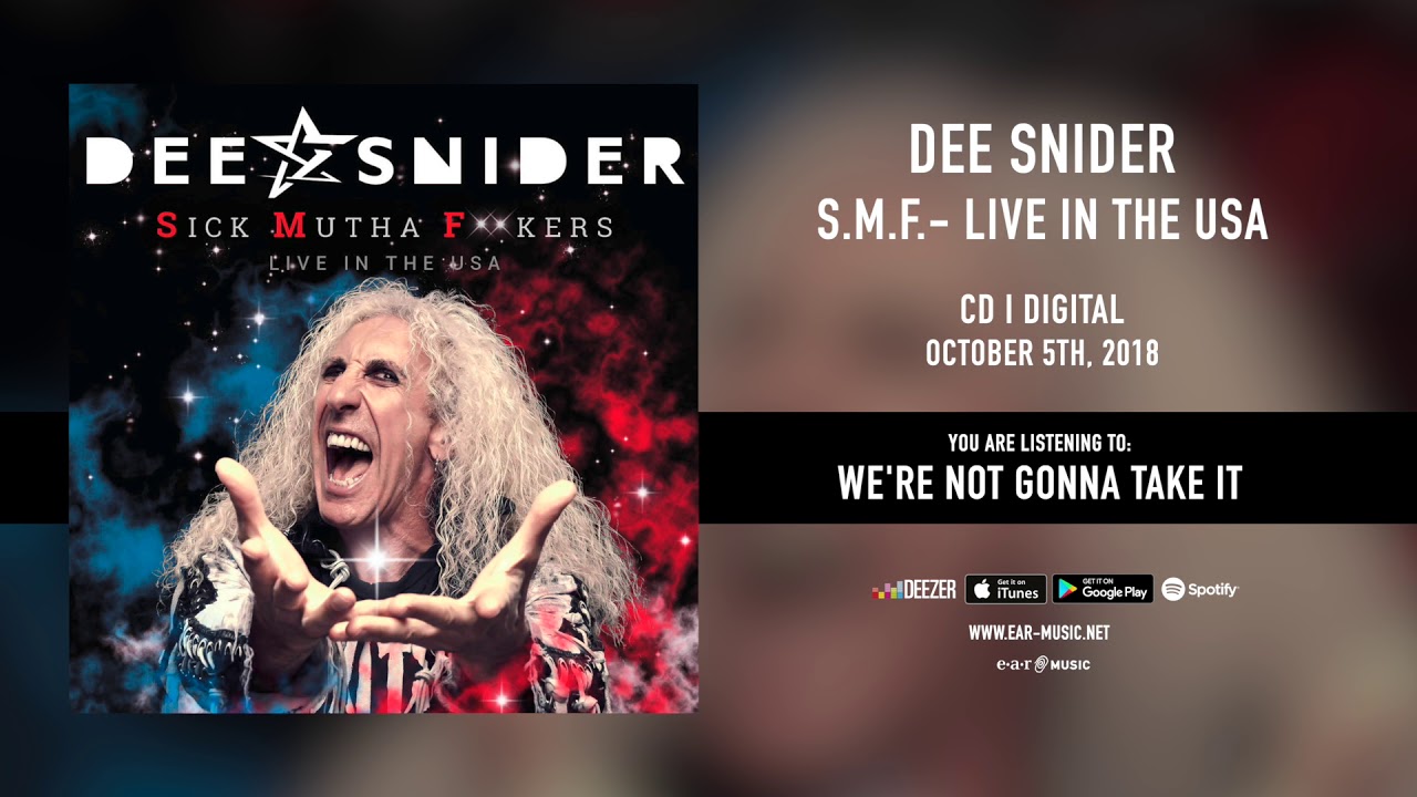 March 15:Happy 66th birthday to singer,Dee Snider (\"We\re Not Gonna Take It\")
 