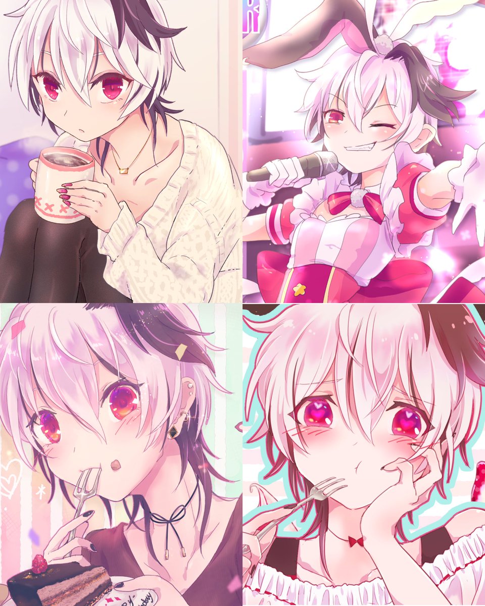 #ホワイトデーは銀髪白髪を愛でる日 
フラワ!!!! 