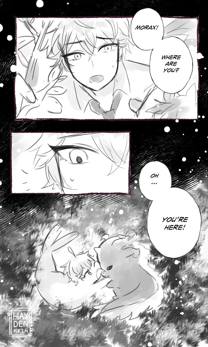 #ZhongChi #鍾タル
??

little zhong and baby tart✨??✨ (but I let childe called little zhong as morax and baby tart as childe cuz afraid it will be too cringey lol) https://t.co/SfQQsjEDh2 