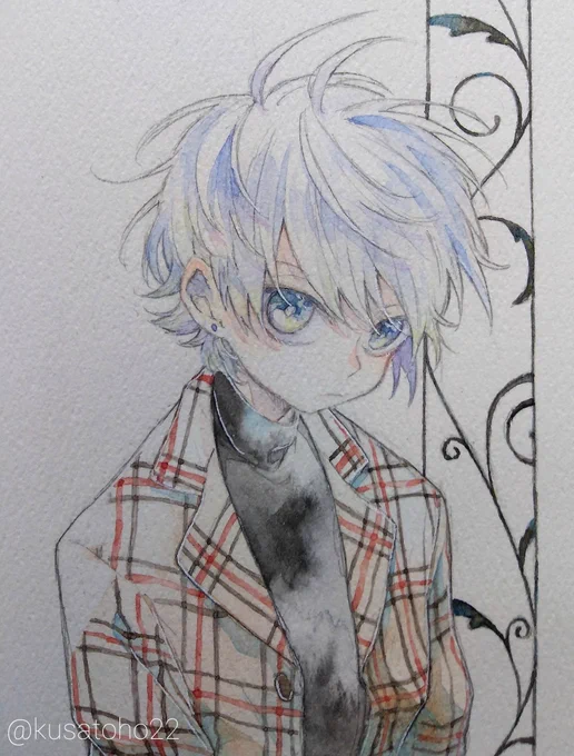 #ホワイトデーは銀髪白髪を愛でる日
気付くと白髪描き続けてたりする 