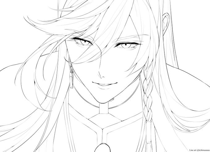 推しを描いてると描いている間推しと見つめ合うことが出来るんですよ興奮しますって事で、よかったら塗り絵どうぞ?
サインを消さなければ線の色を変えたり、上から加筆して厚塗りにしたり好きに塗って頂いて大丈夫です。二次配布や自作発言は×でお願いします!うまく投稿出来るかな? 