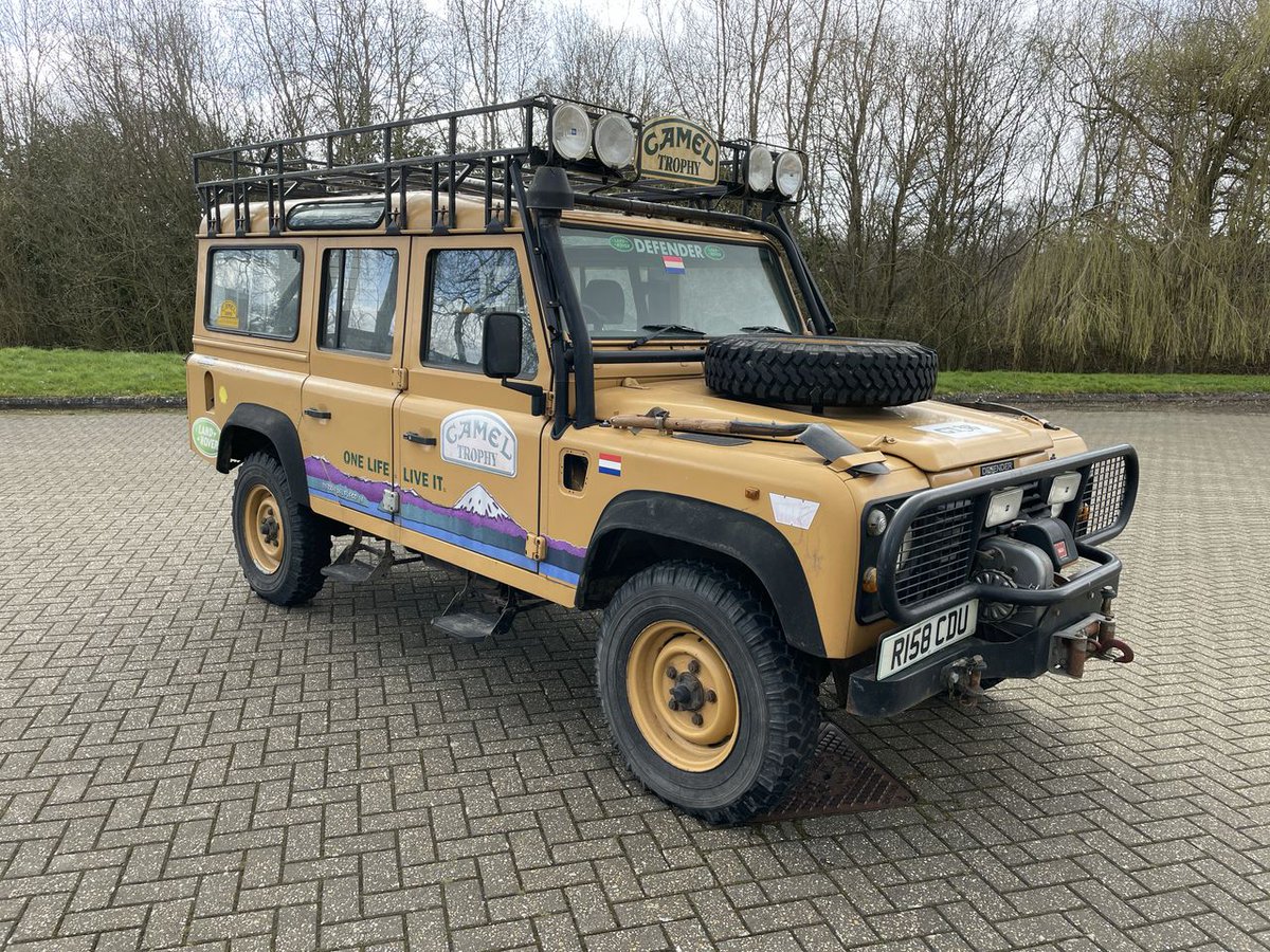 Genuine 1998 Camel Trophy Defender 110, being auctioned by Classic Car Auctions