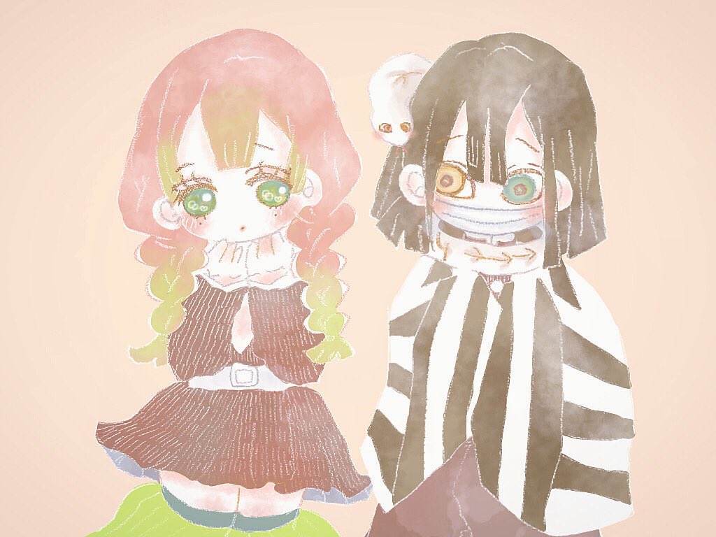 甘露寺蜜璃 「おばみつ♡ 」|慈雨のイラスト
