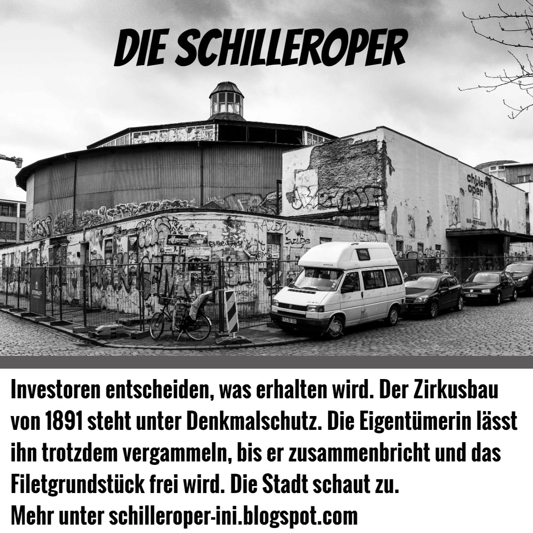 StPauliCode's tweet photo. Hamburg, die #Schilleroper soll bleiben! 

Dank der tollen Initiative, die sich dort gegründet hat, ist die Aufmerksamkeit der Hamburger:innen immer mehr auf diesen wunderbaren Bau gekommen. Weiter so, wir sind bei euch ✊🏽🏴‍☠️♥️

#StPauli #StPauliCode #Hamburg #NichtMitUns https://t.co/1JUKDNqR8h