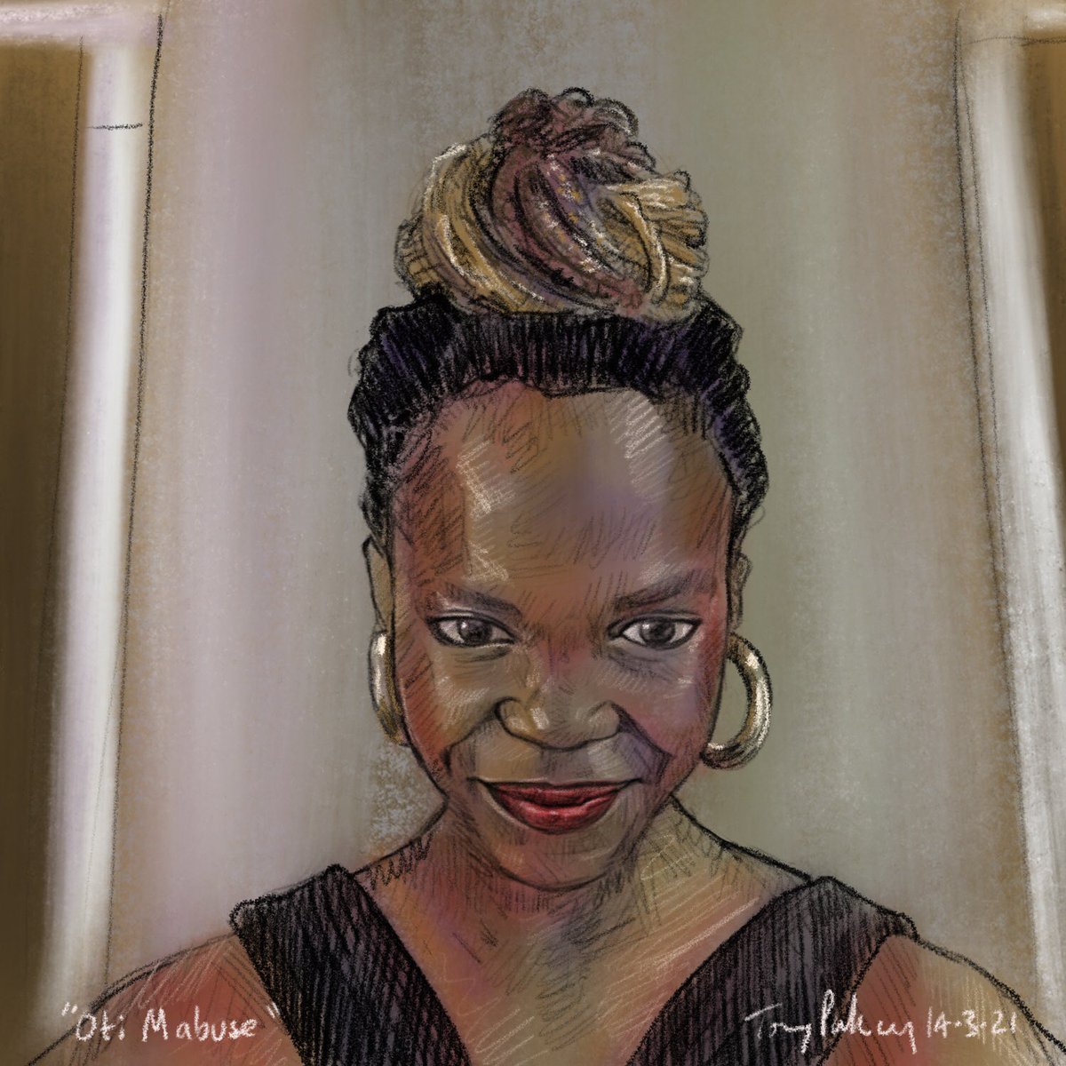 “Oti Mabuse” Amazing model for #PortraitArtistOfTheWeek. 
#otimabuse #PAOTW #myPAOTW #skyportraitartistoftheweek #dancer #strictly #stricklycomedancing #maskedsinger #theatre #portrait #procreate #digitalart #sketchbook #sketch #colour #art #illustration #kunst #arte
