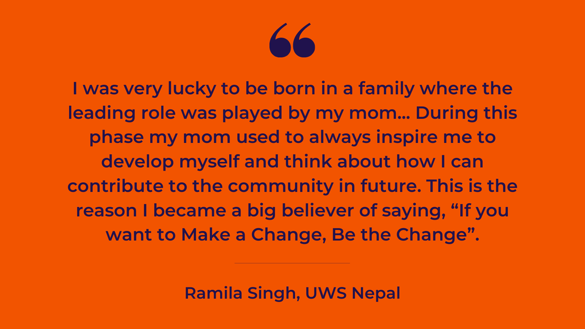 teamUWS's tweet photo. Many of the women in #teamUWS have overcome obstacles to get an #education, and achieve their goals. Check out our #InternationalWomensDay blog to hear how women from across United World Schools are challenging stereotypes in pursuit of social change: https://t.co/tj0utByNPo https://t.co/0aDhRCSbYj